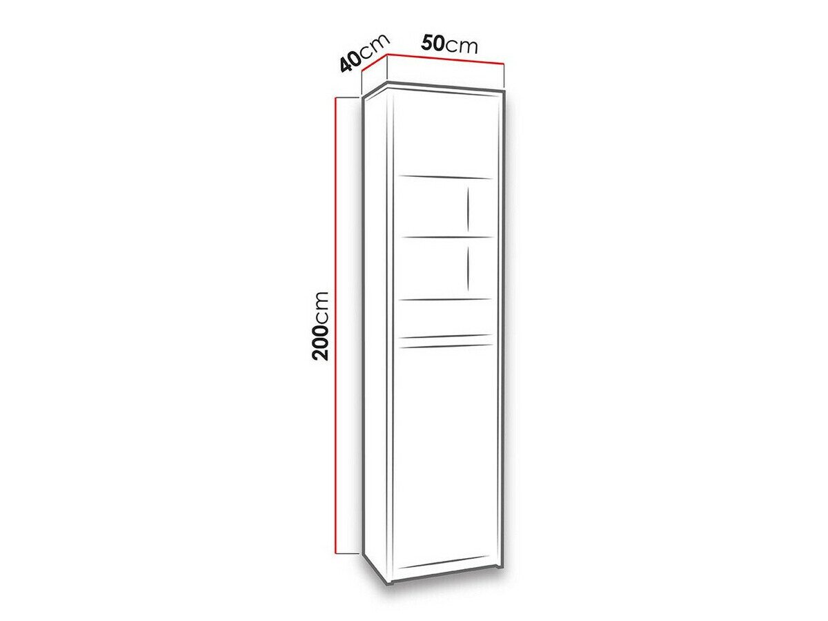 Стеллаж Fivelbo 113 (Монастырский дуб + Глянцевый черный)
