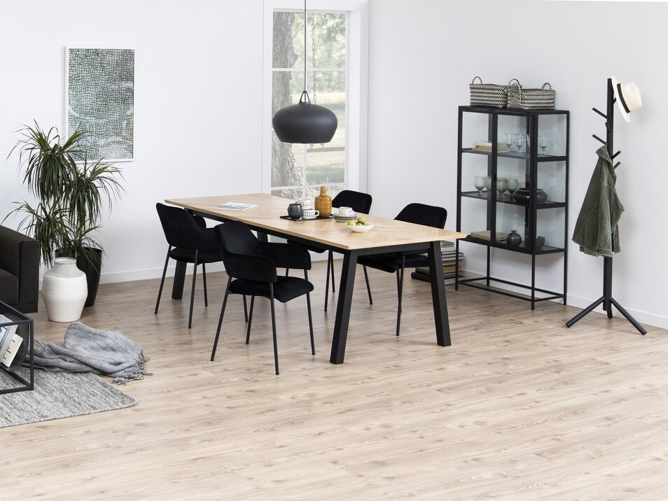 Стеллаж Norsica Sevferi 141 (Черный пепел + Чёрный)