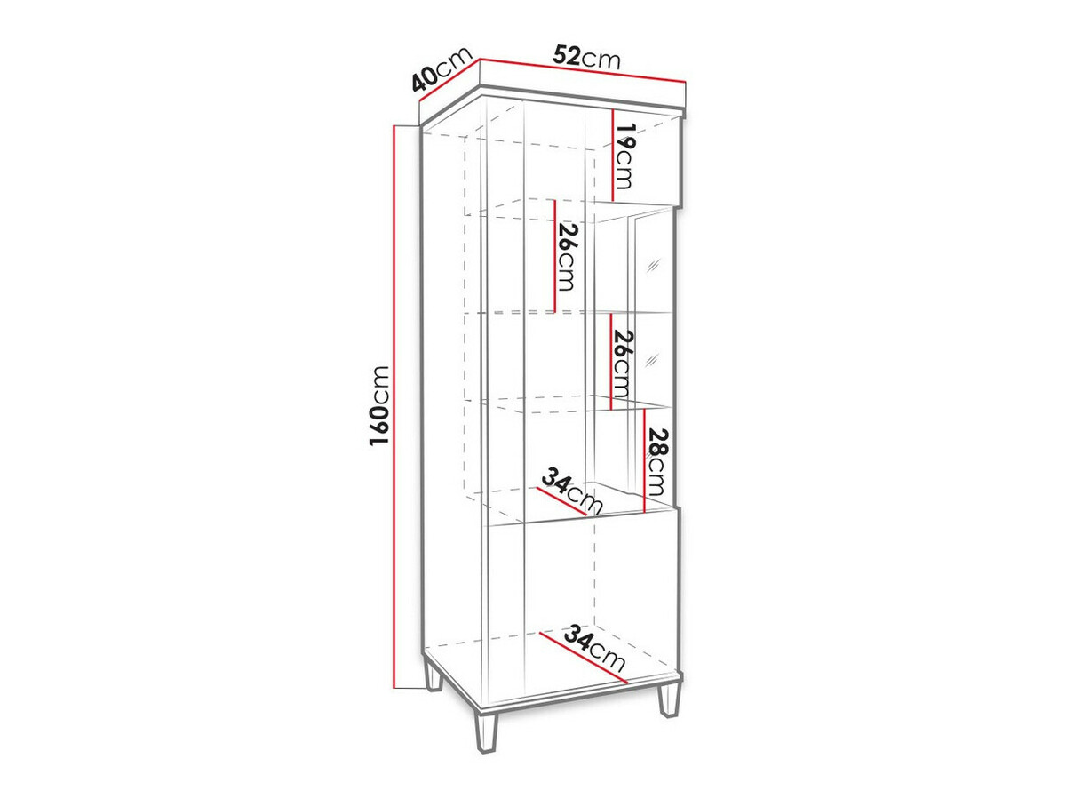 Стеллаж Livseri 109 (Белый + Глянцевый белый + Светлое дерево)