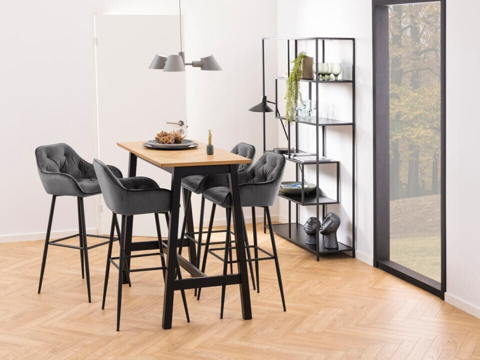 Bāra krēsls Norsica 474 (Pelēks + Melns)