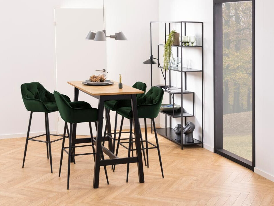 Bāra krēsls Norsica 474 (Zaļš + Melns)