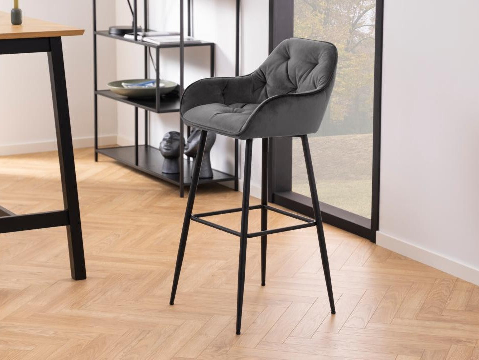 Барный стул Norsica 474 (Серый + Чёрный)