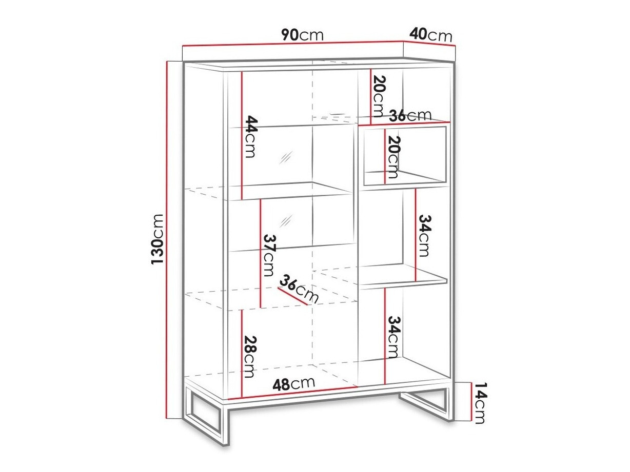 Skapis Baltesi 107 (Balts + Artisan ozols)
