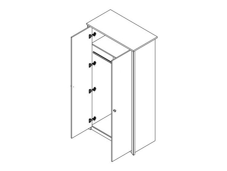 Skapis Elialo 111 (Tumšais Sonoma ozols)