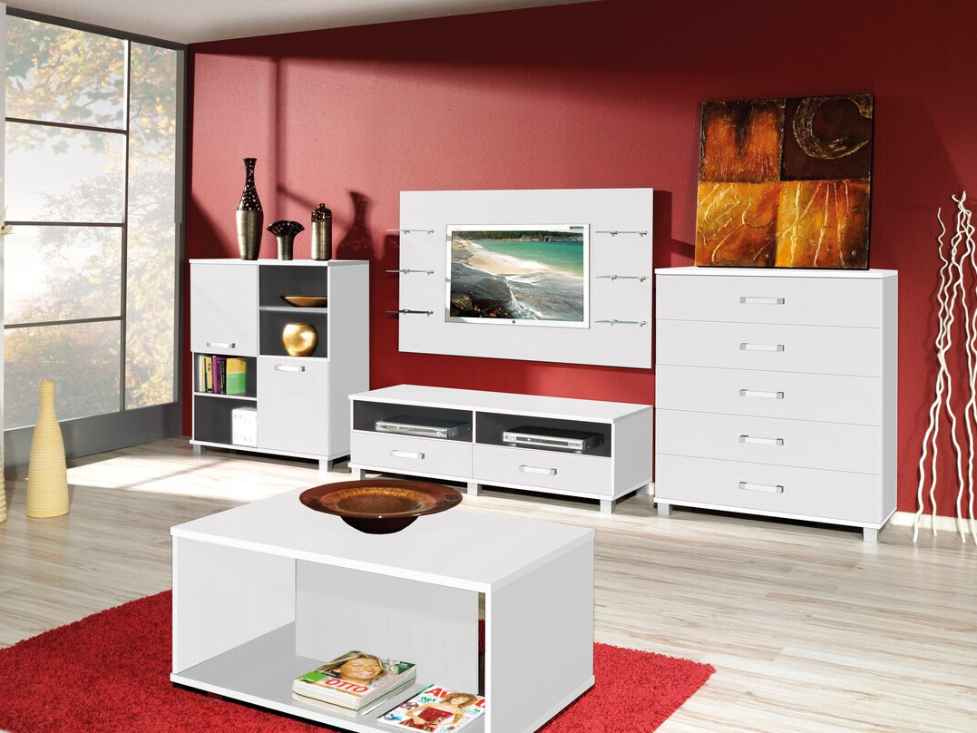 TV galds Cirevau 132 (Balts)