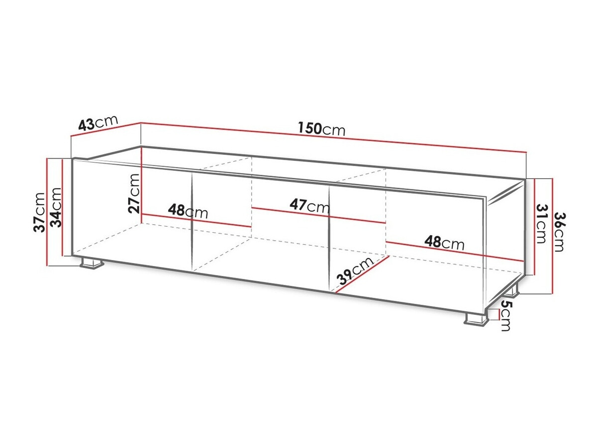 TV galds Tivdalu 103 (Zeltains ozols)