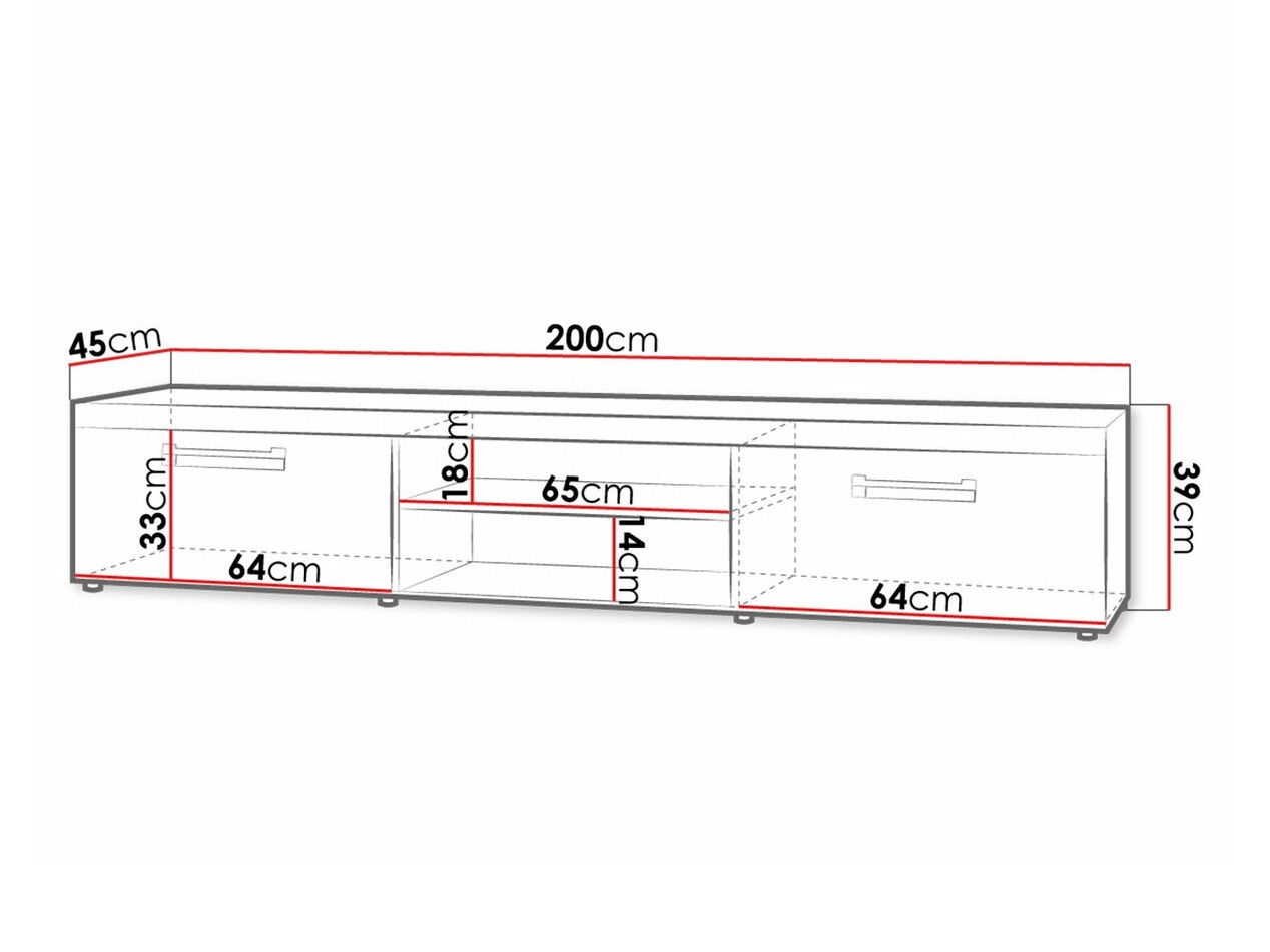 ТВ тумба Cormiru 106 (Слива + графит)