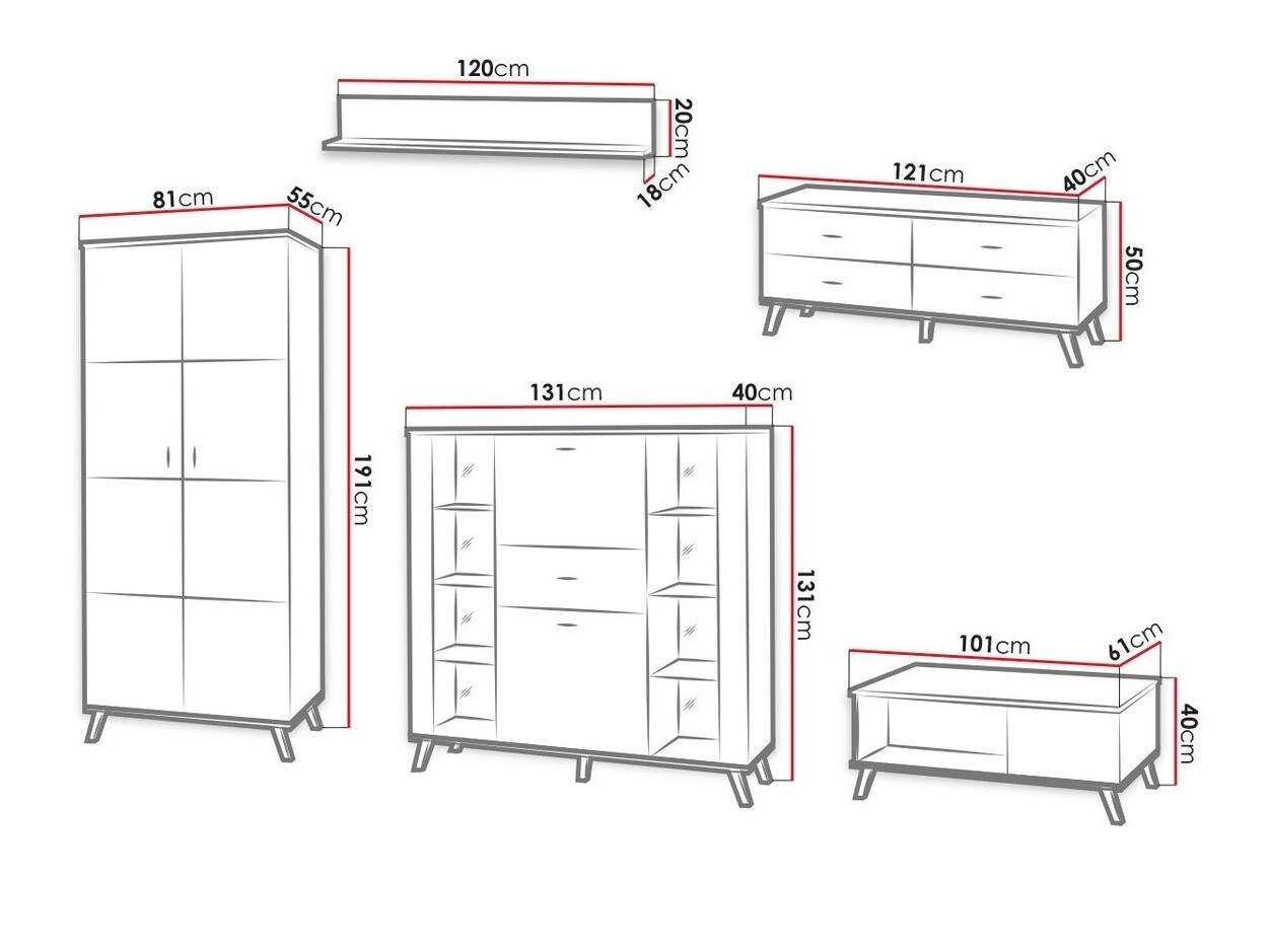 Viesistabas komplekts Talsere 110