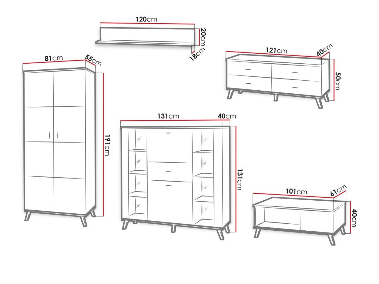 Viesistabas komplekts Talsere 110