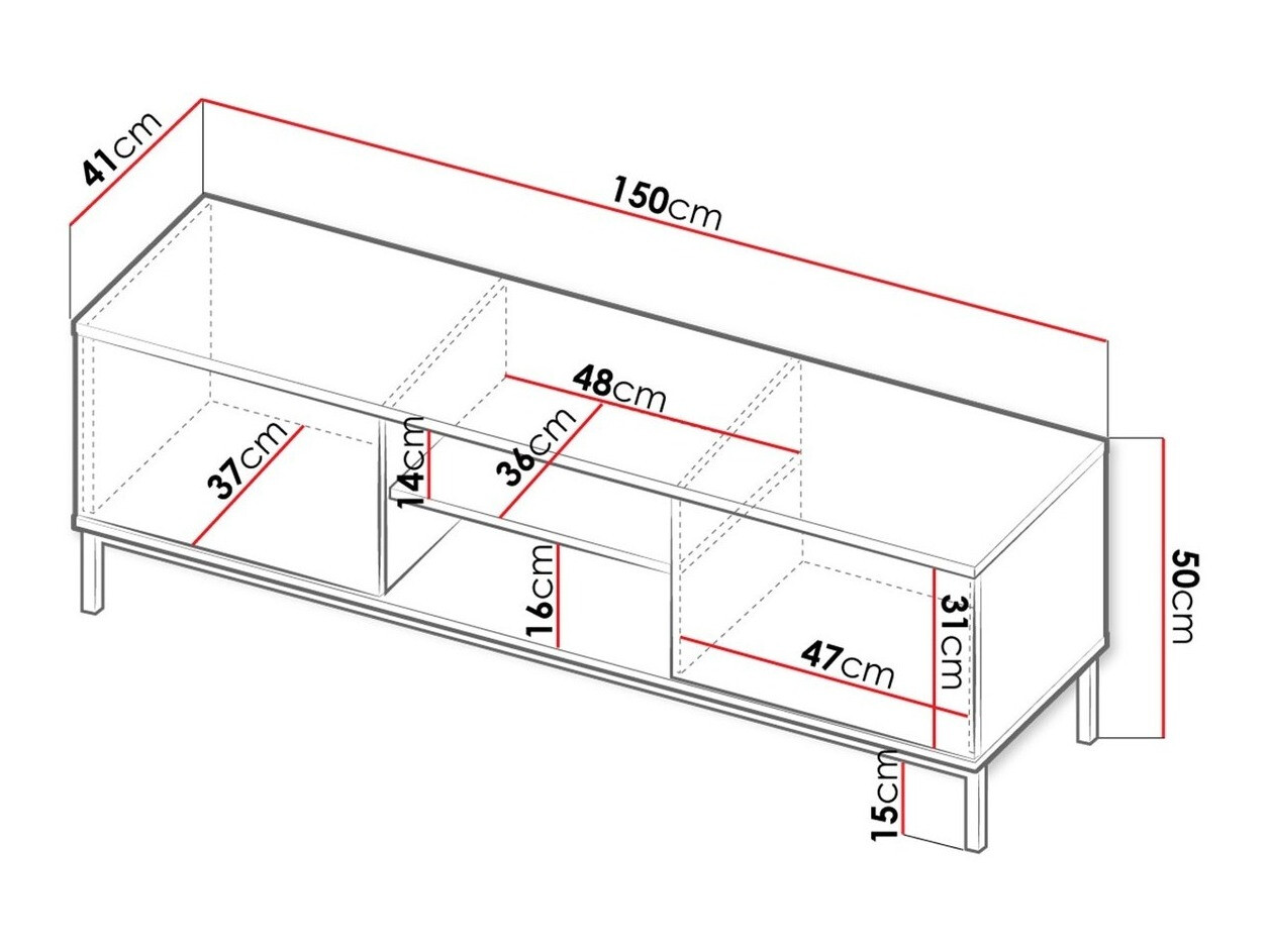 TV galds Lomsore 101 (Balts)