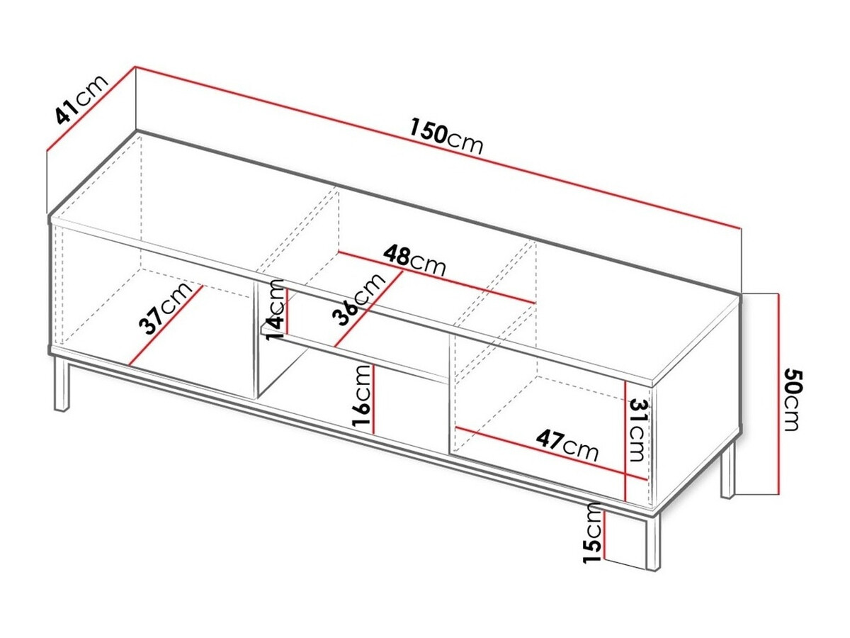 TV galds Lomsore 101 (Melns)