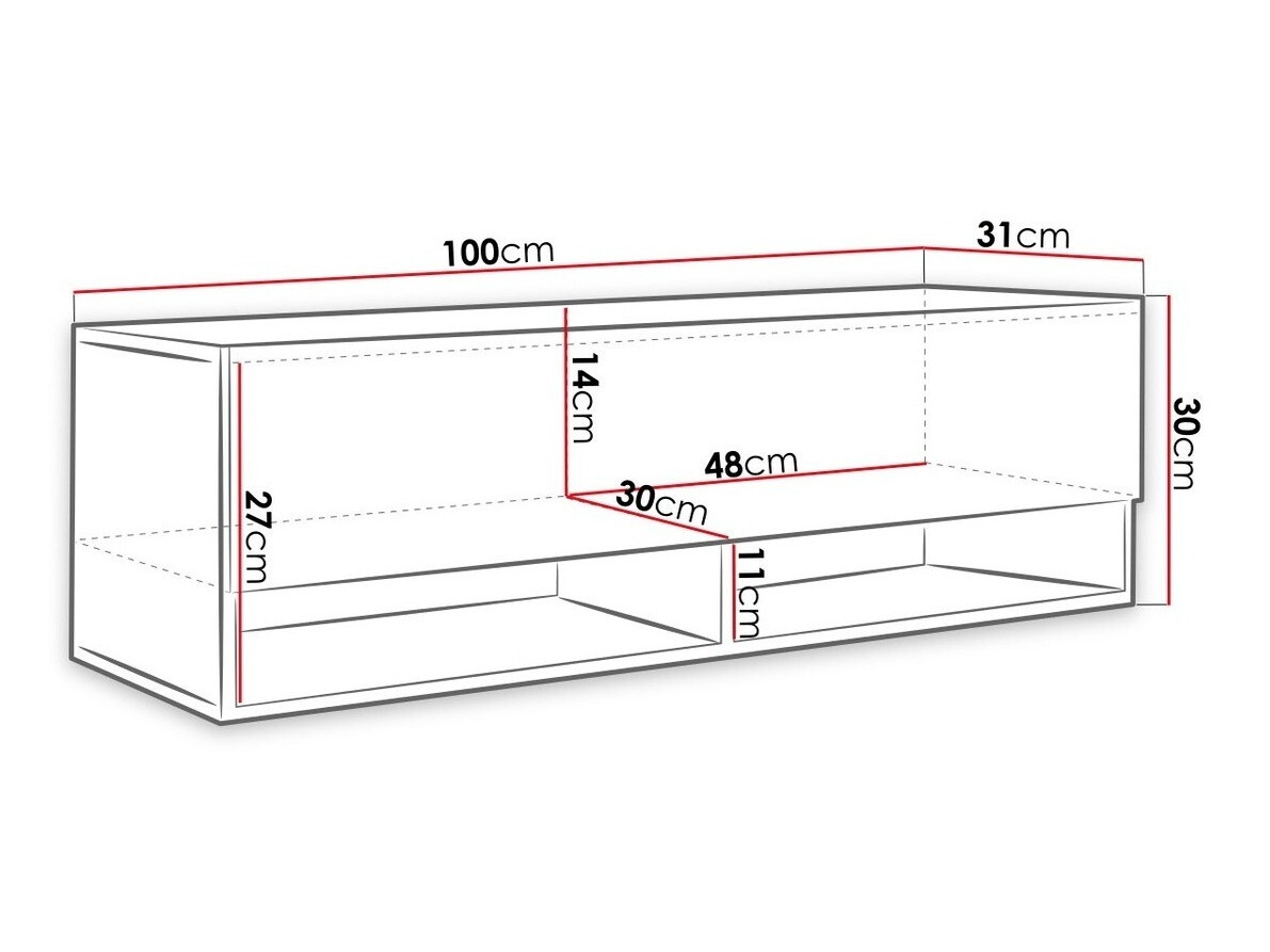 ТВ тумба Sarasota 117 (Дуб вотан)