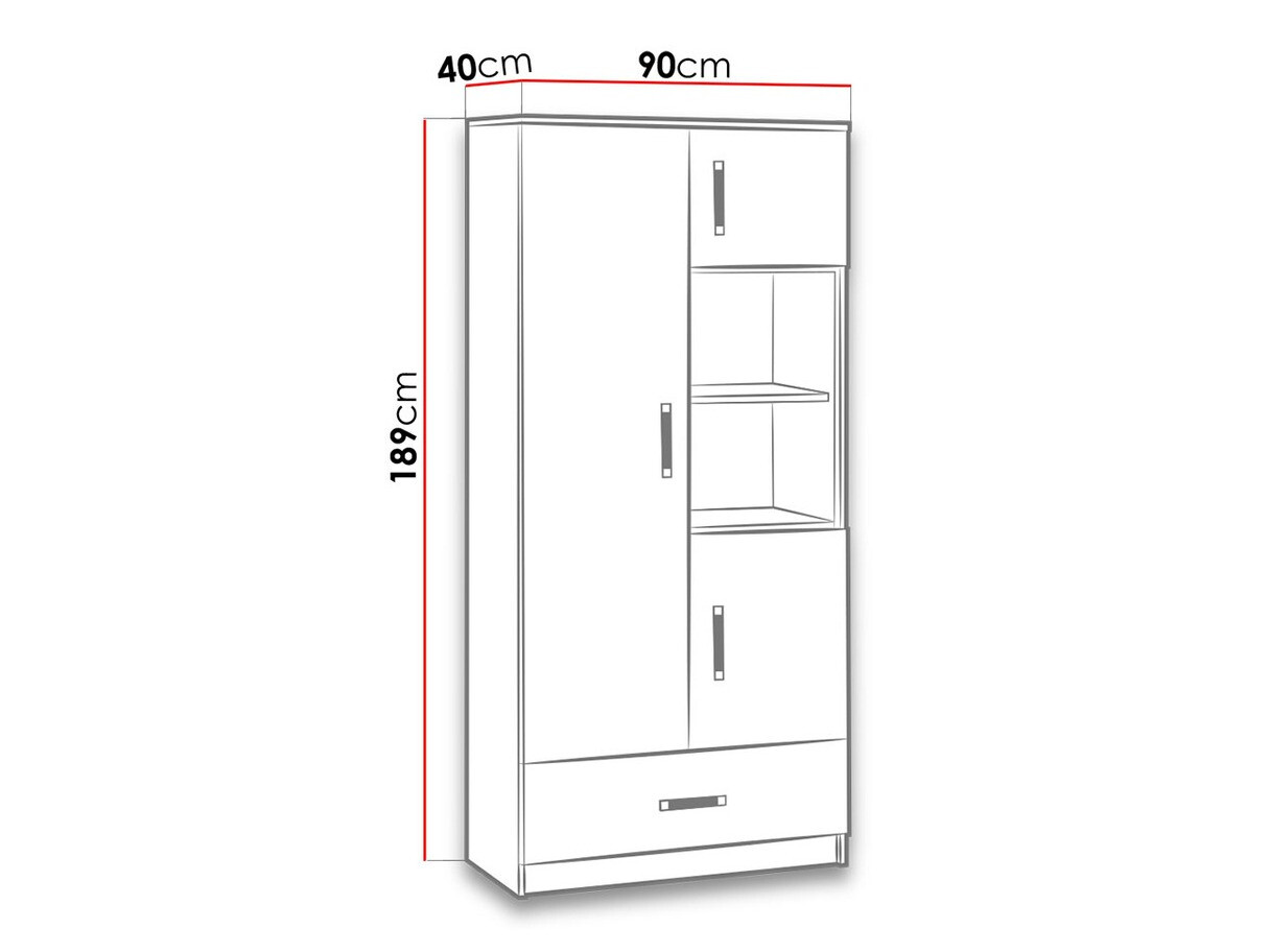 Plaukts Lorlare 113 (Balts + Pelēks)