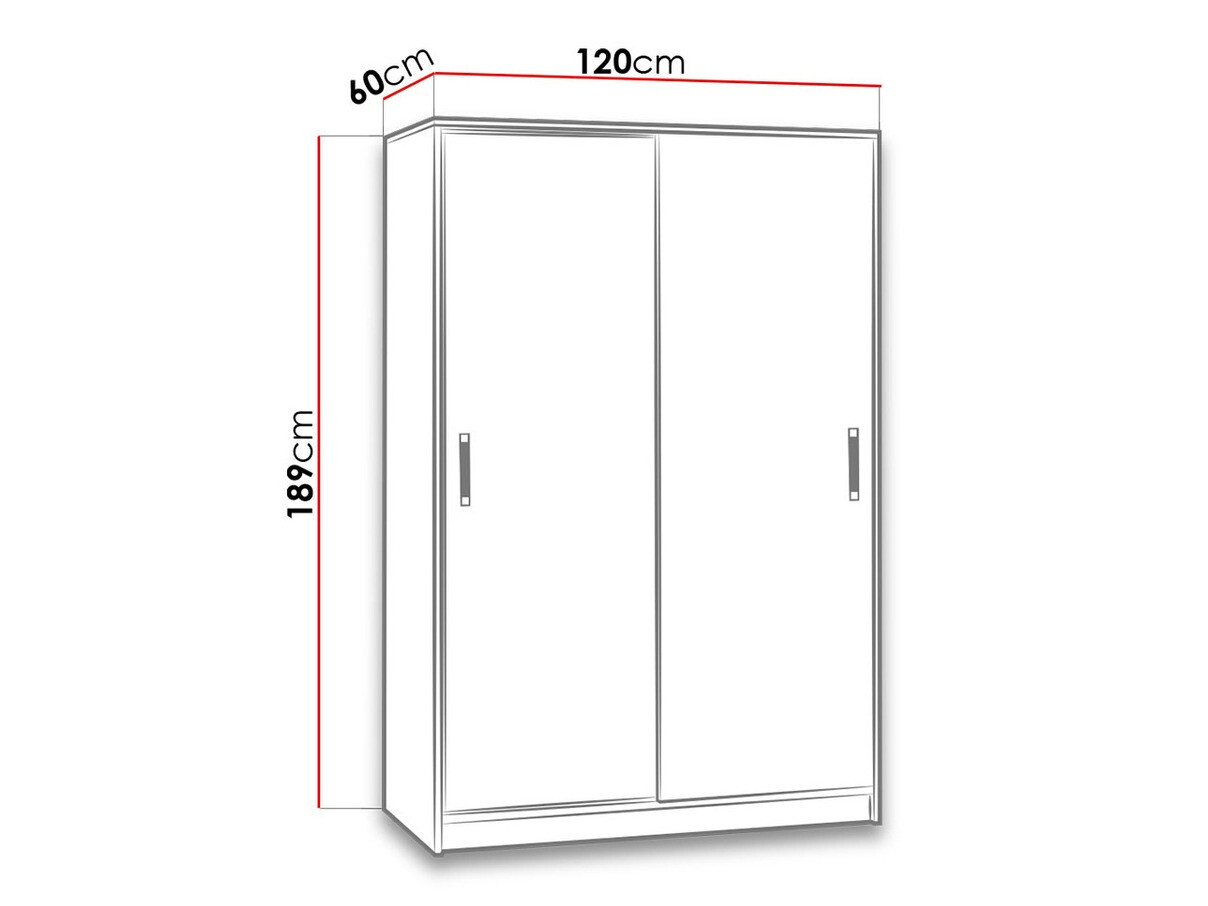 Шкаф Lorlare 115 (Белый + Бирюзовый)
