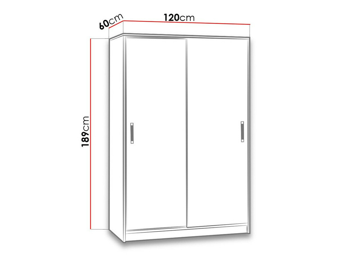 Шкаф Lorlare 115 (Белый + Серый)