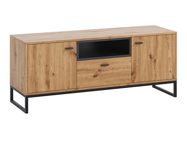 TV galds Baltesi 102 (Artisan ozols + Melns)