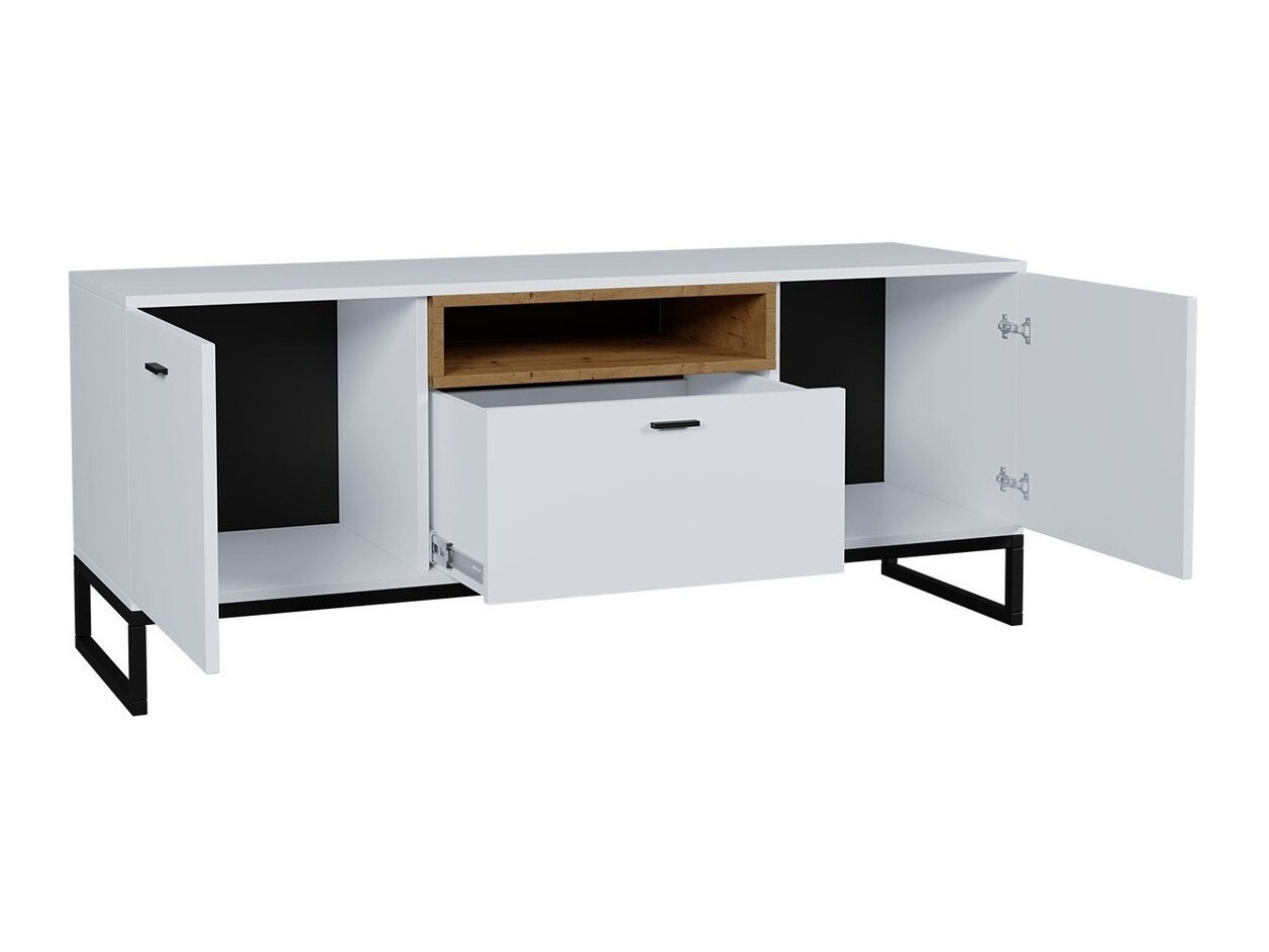 TV galds Baltesi 102 (Balts + Artisan ozols)