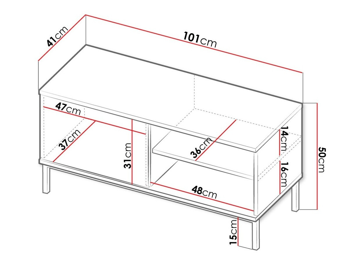 ТВ тумба Lomsore 100 (Белый)
