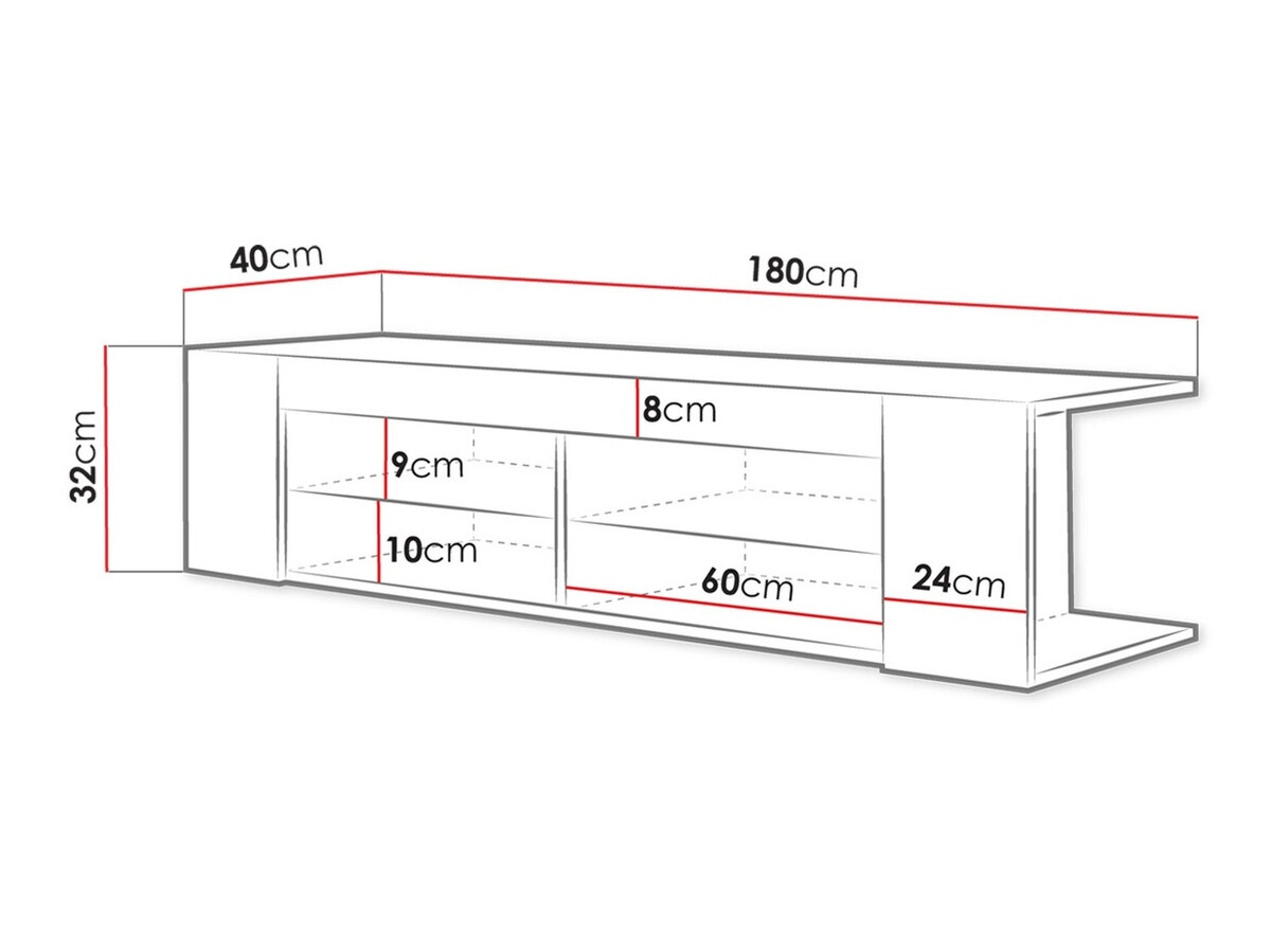 ТВ тумба Nashville 112 (Дуб вотан)