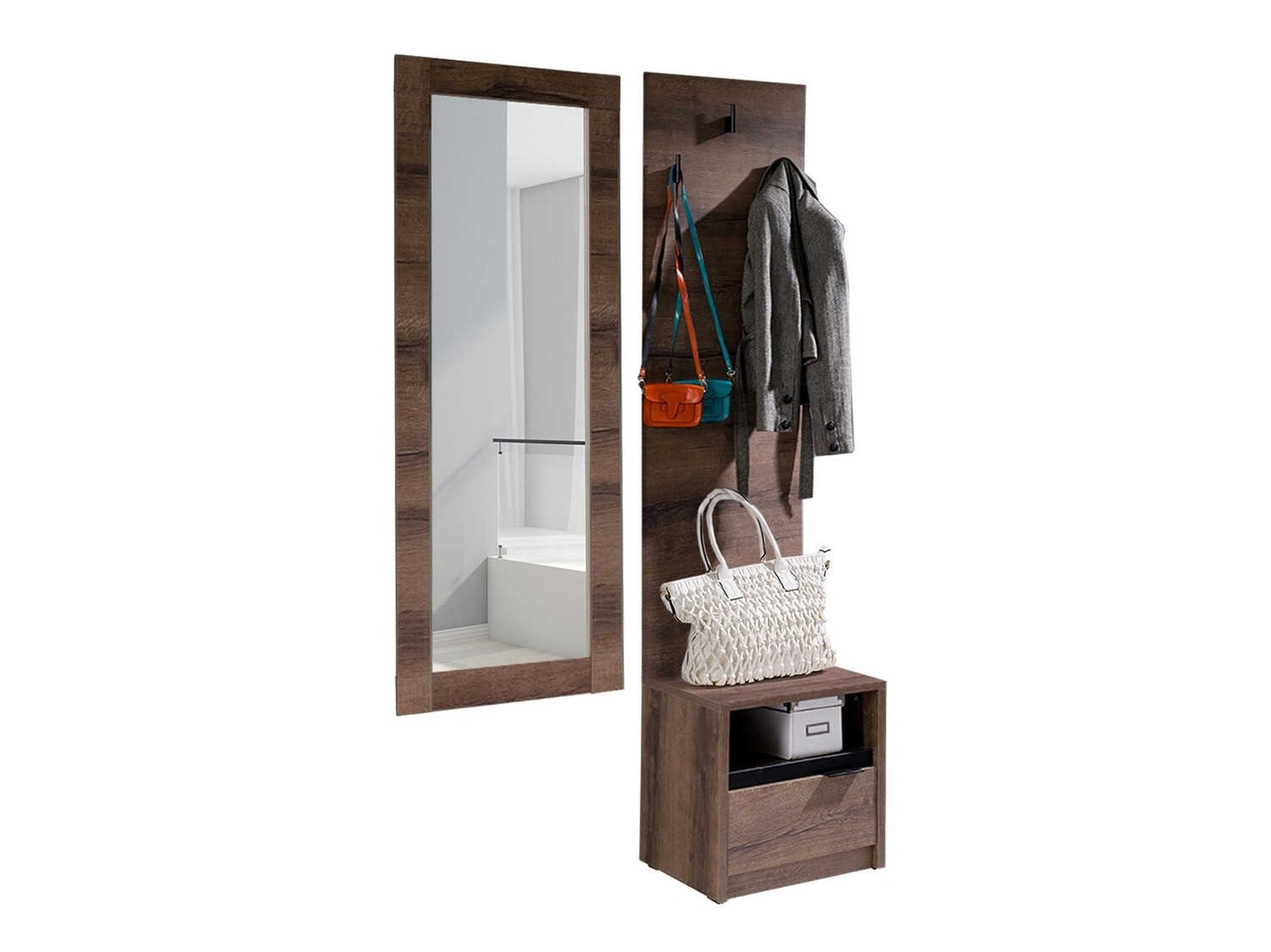 Priekšnama komplekts Fivelbo 118 (Monastery ozols + Glancēts melns)