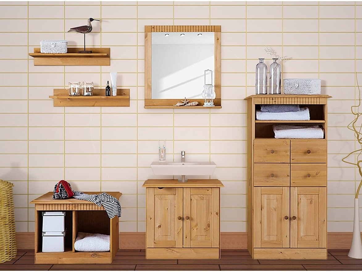 Stāvošs vannas skapītis Deletri 105 (Priede)