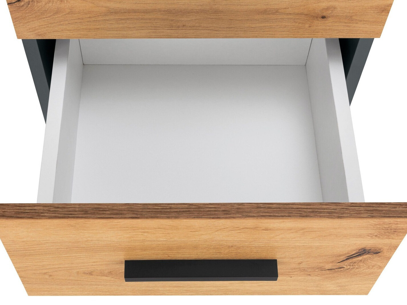 Stāvošs vannas skapītis Larlori 102 (Antracīts + Ozols)