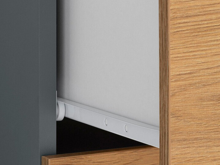 Stāvošs vannas skapītis Larlori 102 (Antracīts + Ozols)