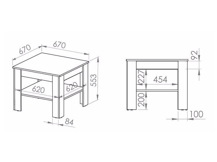 Žurnālu galdiņš Alcala 124