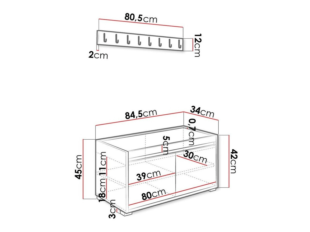 Priekšnama komplekts Comfivo 392 (Balts + Soft 017)