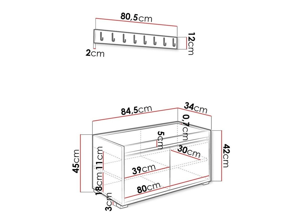 Прихожая Comfivo 392 (Белый + Manila 16)