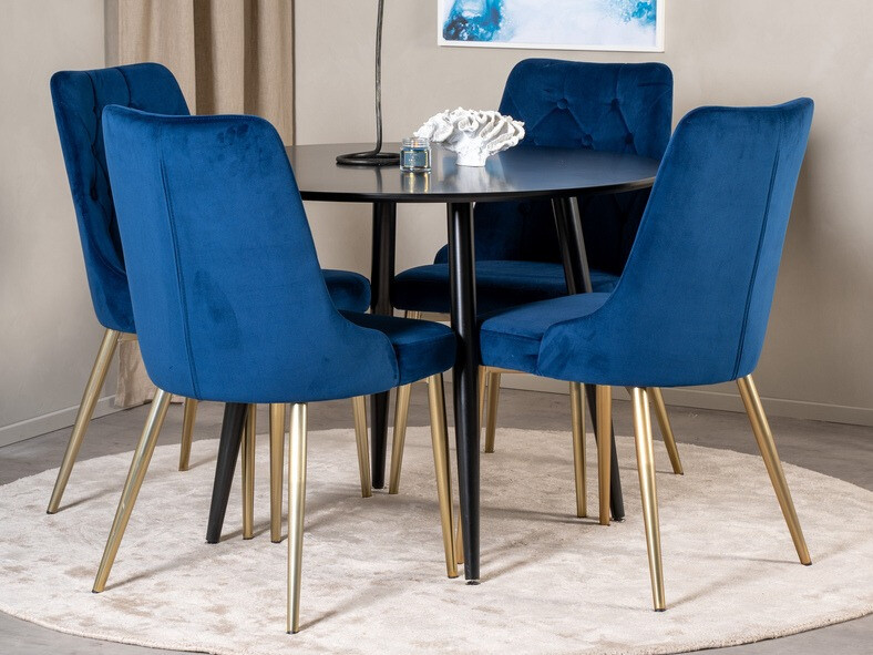 Krēsls Dallas 203 (Zils + zelta)