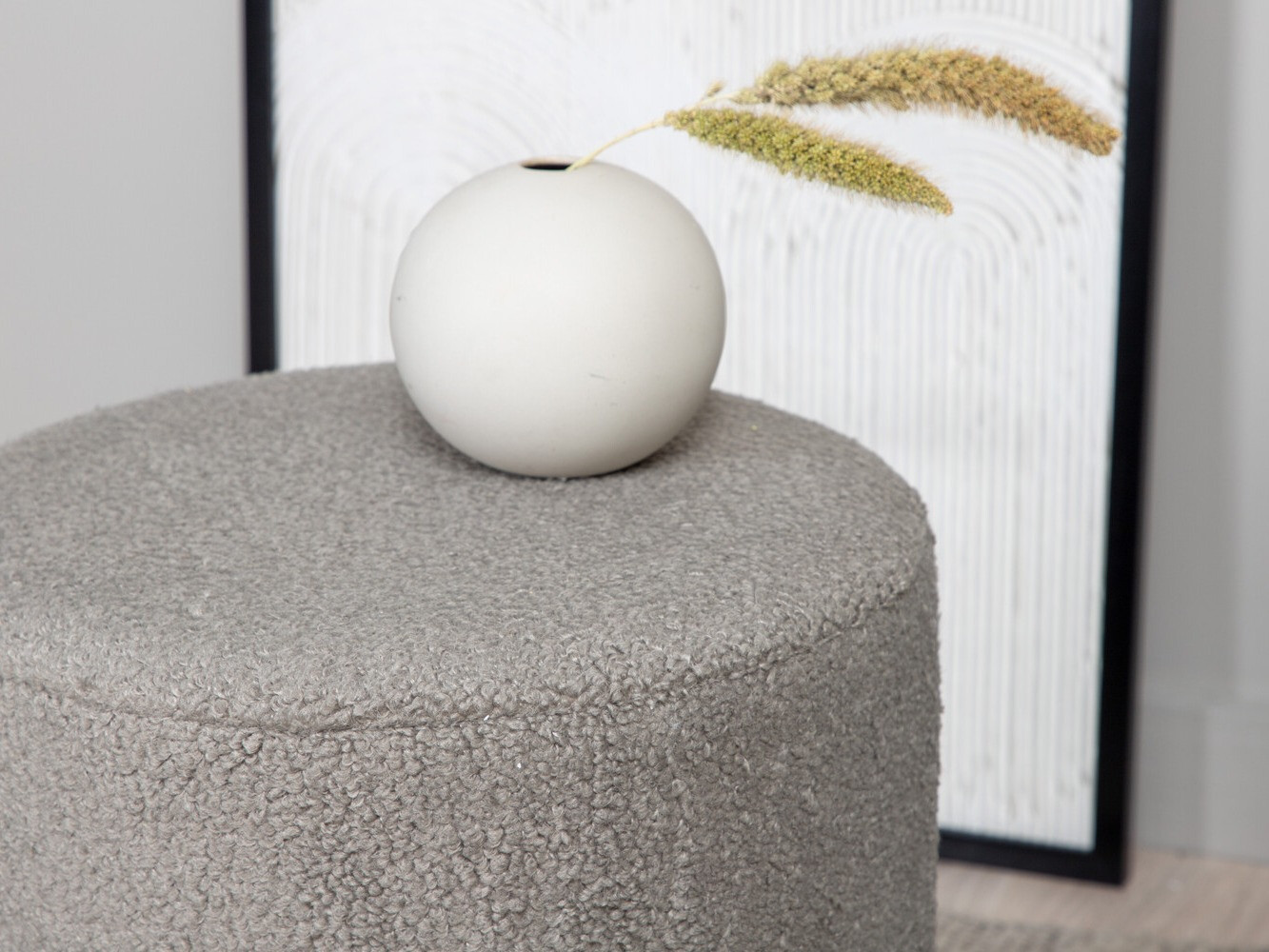 Pufs Dallas 2936 (Pelēks + Glancēts melns)