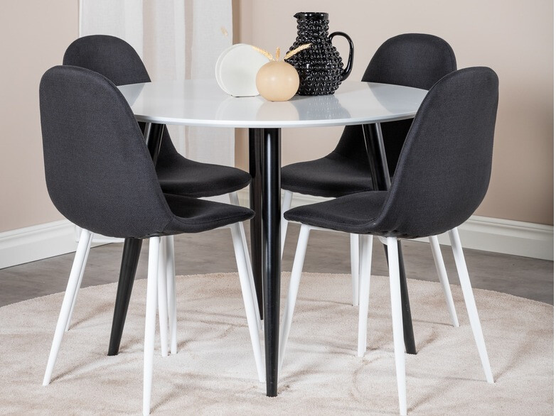 Стул Dallas 201 (Чёрный + Белый)