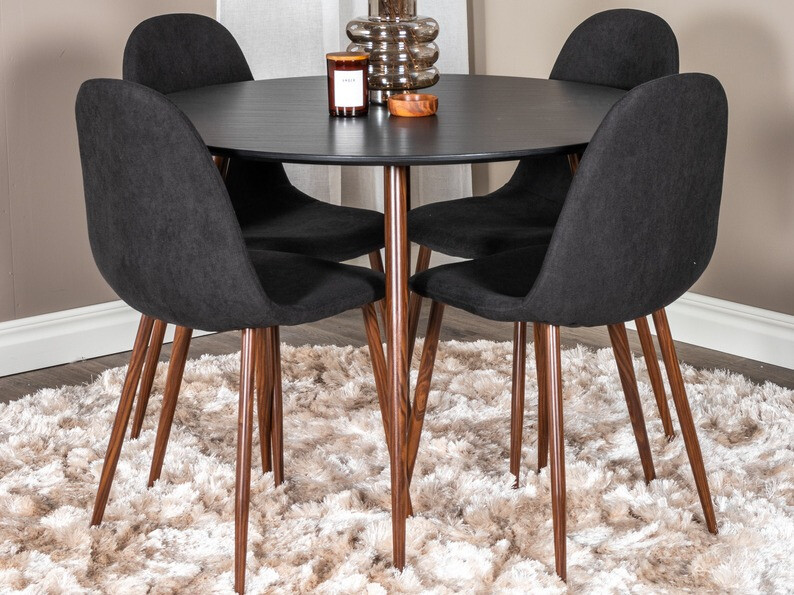 Стул Dallas 201 (Чёрный + Орех)