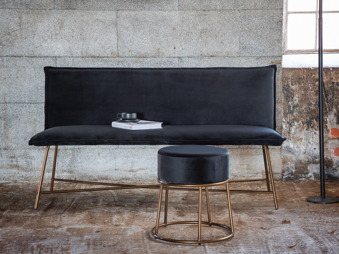 Pufs Dallas 2951 (Melns + Varš)