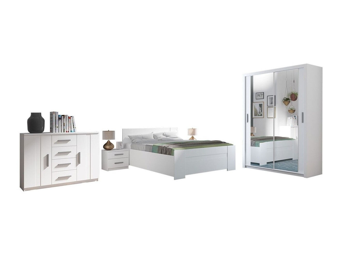 Спальный гарнитур Catromi 113 (Белый)