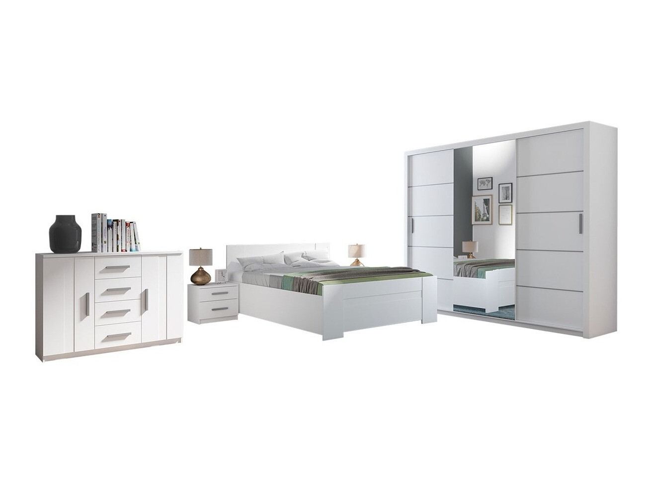 Guļamistabas komplekts Catromi 116 (Balts)