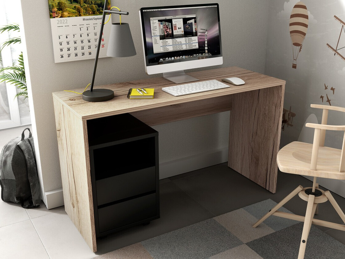 Rakstāmgalds Austin 347 (Gaišs ozols + Melns)