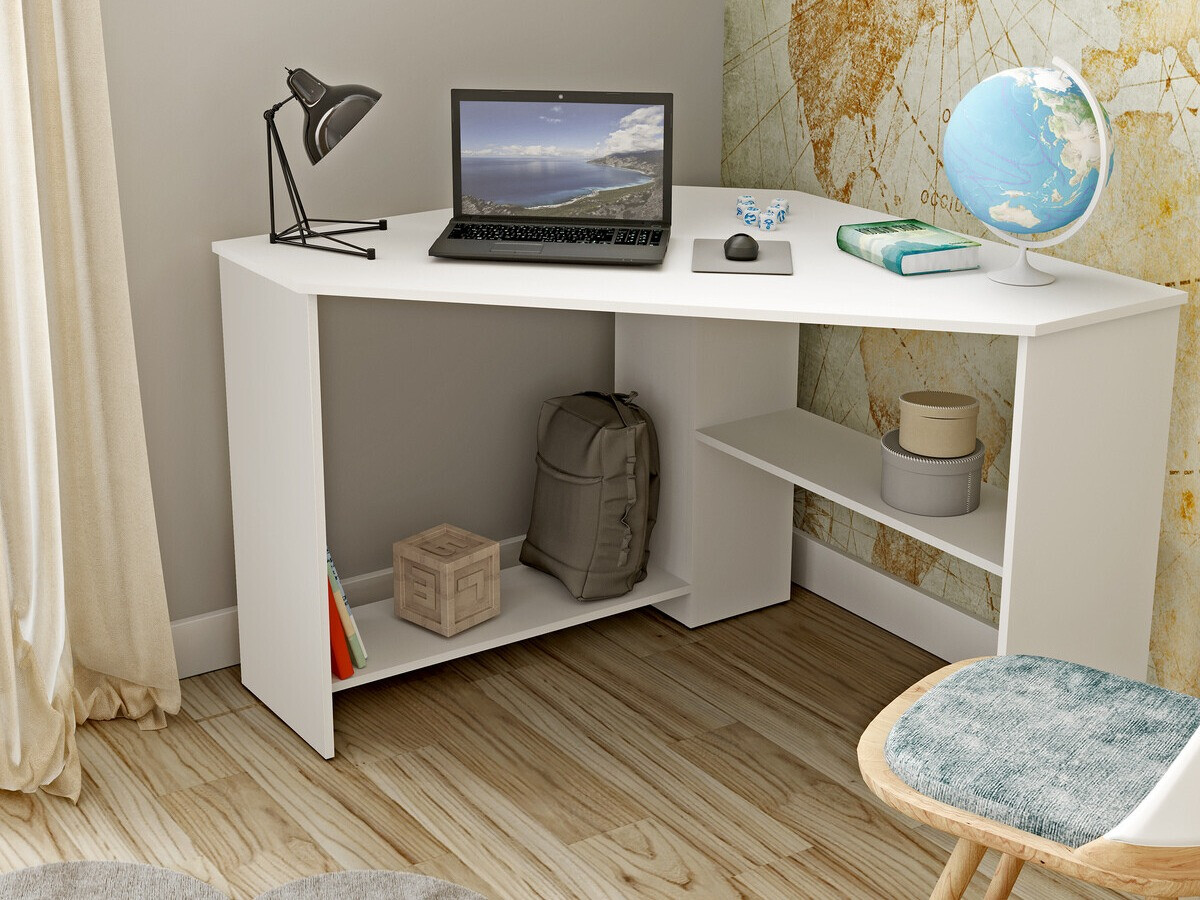 Stūra rakstāmgalds Austin 302 (Balts)