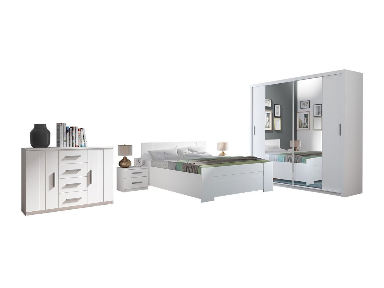 Спальный гарнитур Catromi 115 (Белый)