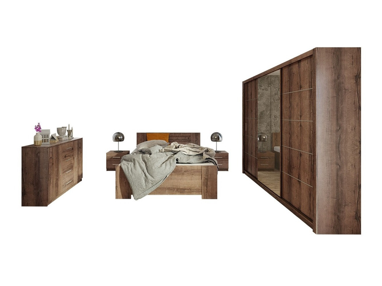 Спальный гарнитур Catromi 116 (Монастырский дуб)
