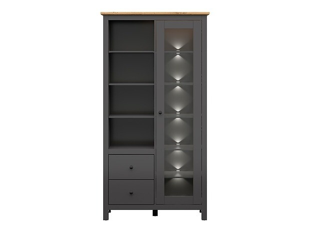 Стеллаж Sordoro 114 (Графит + Artisan дуб)