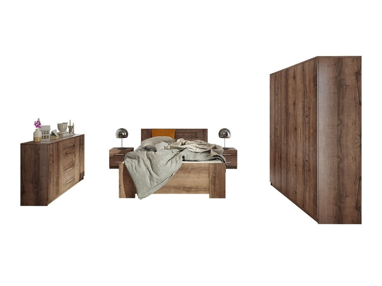 Спальный гарнитур Catromi 123 (Монастырский дуб)