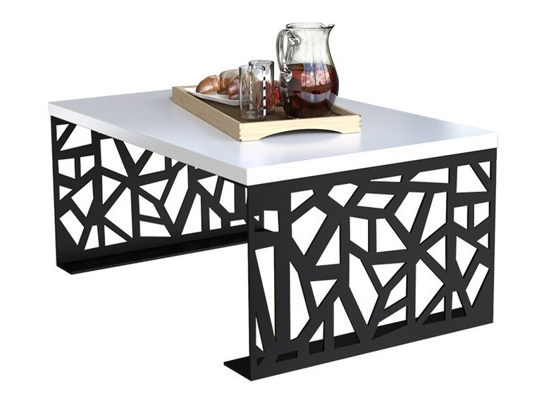 Журнальный столик Germantown 101 (Матовый черный + Глянцевый белый)