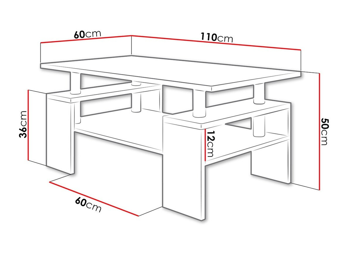 Журнальный столик Providence 124 (Сонома Дуб)