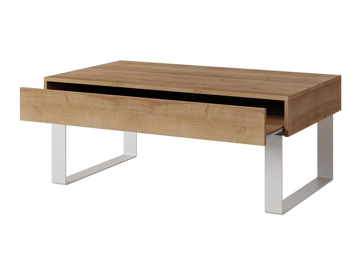 Журнальный столик Tivdalu 138 (Белый + Глянцевый белый)