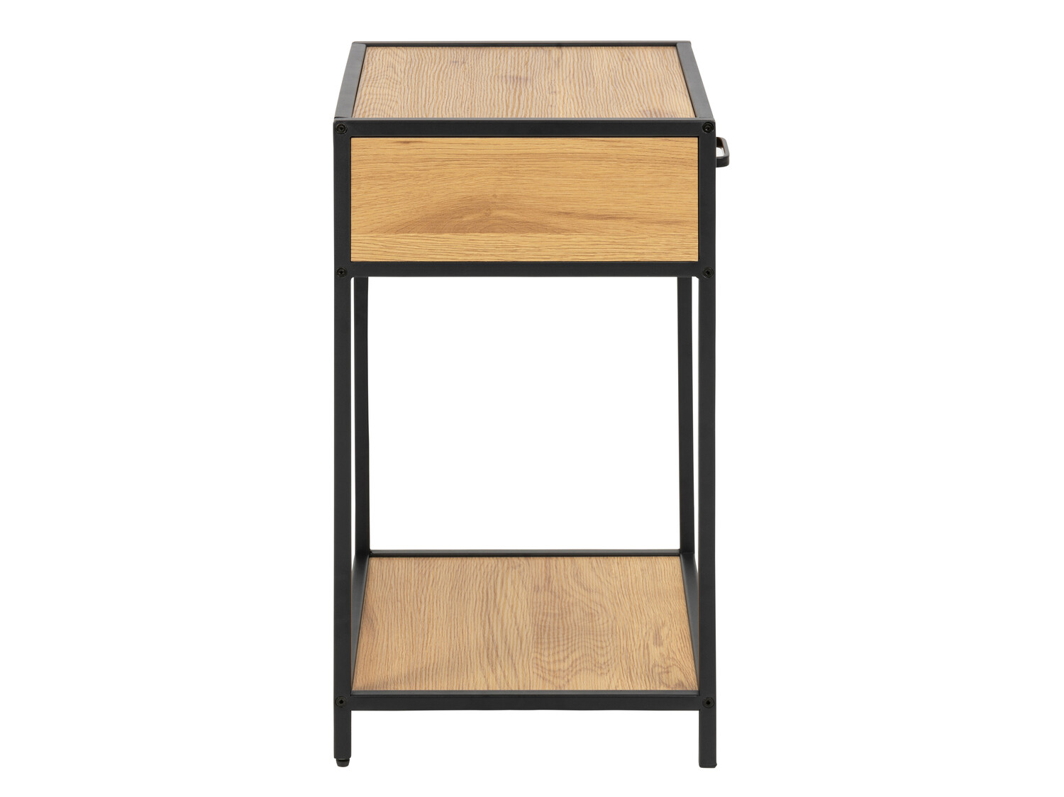 Прикроватная тумбочка Norsica Sevferi 128 (Дикий дуб + Чёрный)