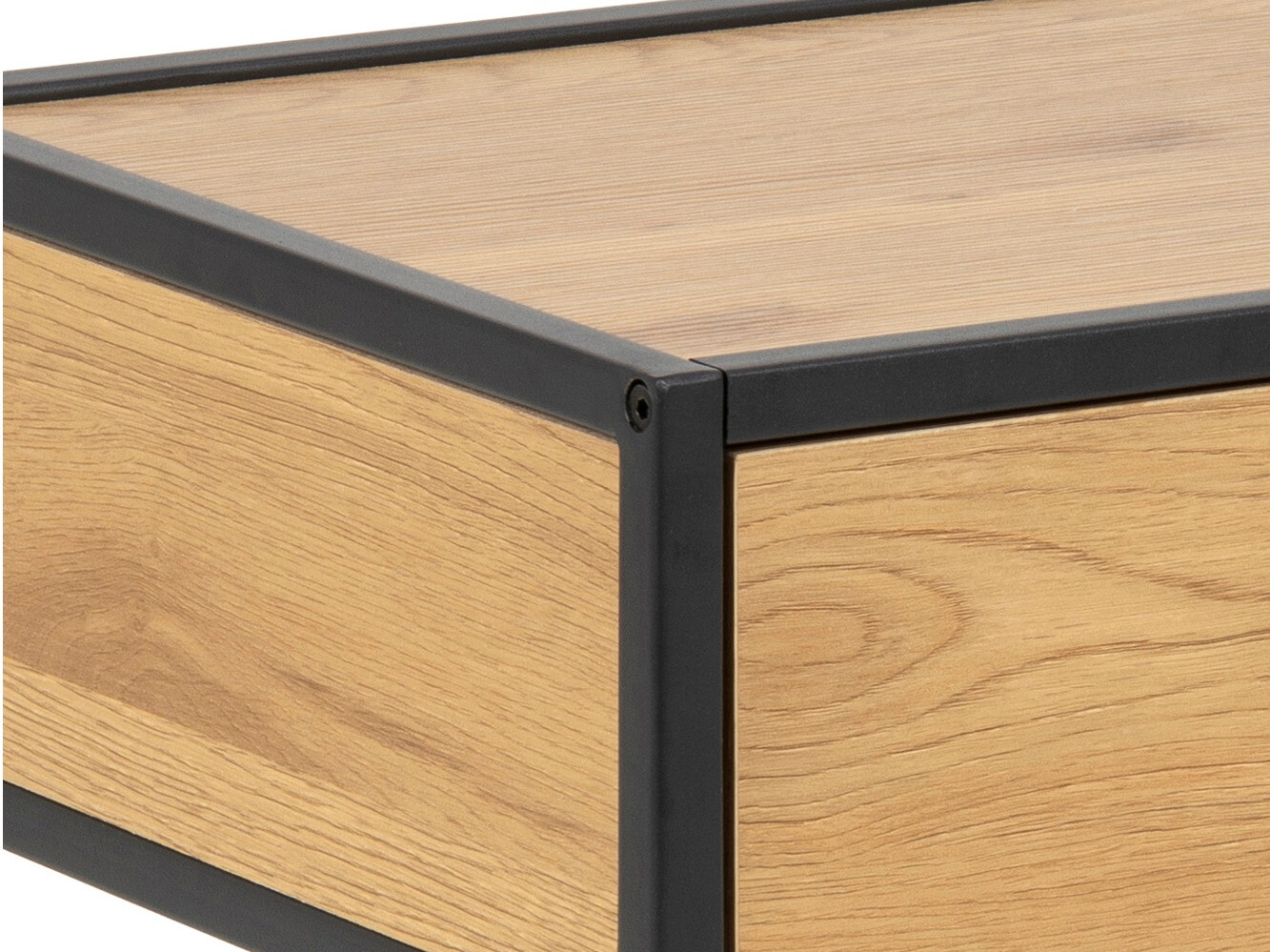 Прикроватная тумбочка Norsica Sevferi 128 (Дикий дуб + Чёрный)