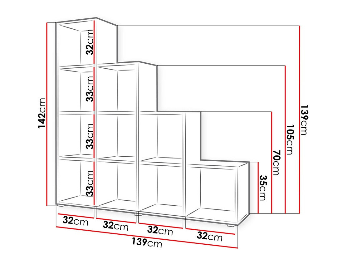 Стеллаж Sarasota 111 (Сонома Дуб)