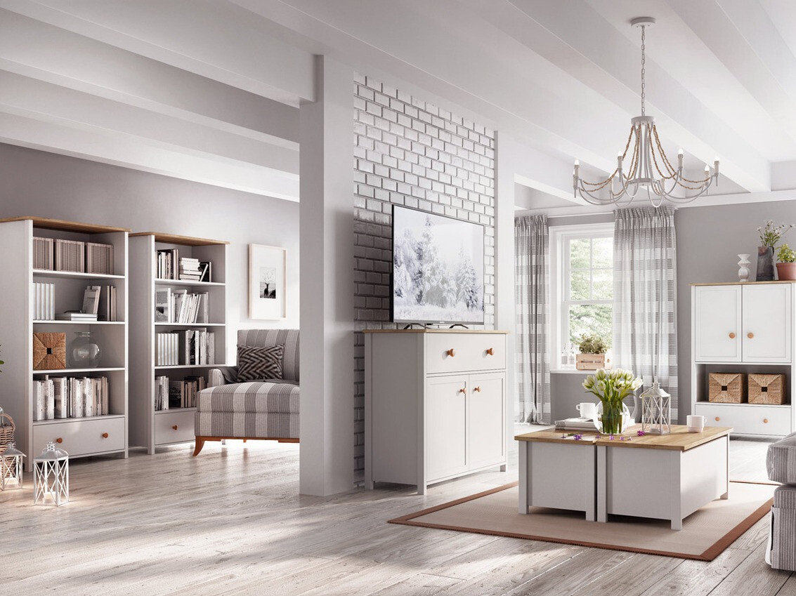 Uzglabāšanas kaste Romelbo 143 (Balts + Ozols)